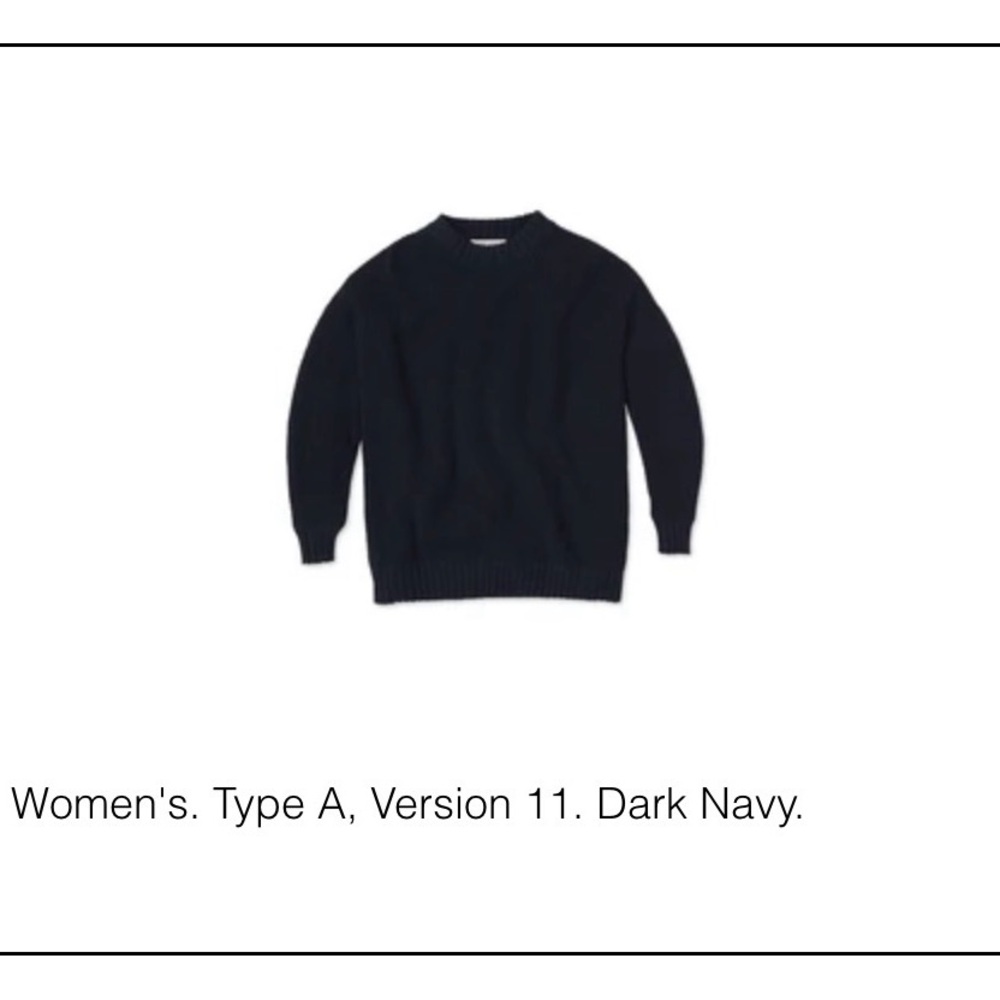 Entireworld Oversize Navy Blue Shaker Sweater XL 100% Cotton Type A Version 11 - Picture 8 of 8
